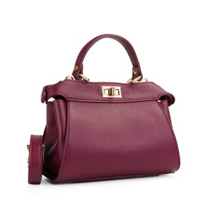 Poseta Piele Mini Otilia - BORDO