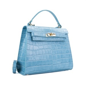 Poseta Piele Teresa - CROCO-BLEU