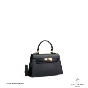 Poseta Piele Thea Baby - NEGRU