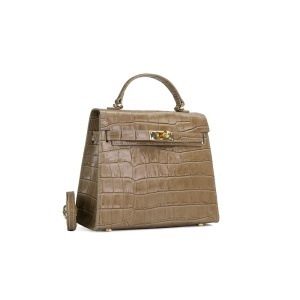 Poseta Piele Thea Croco Mini - CREM