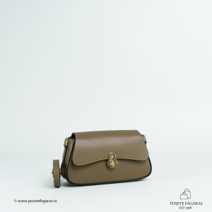 Poseta Piele Violine - TAUPE