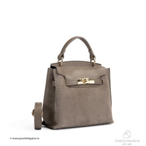 Poseta Teresa Baby - Piele Intoarsa TAUPE