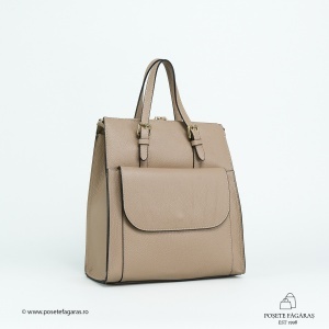 Rucsac Piele Alessa - CREM