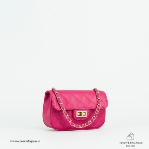 Poseta Piele Baby Ruby - FUCSIA