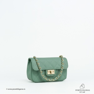 Poseta Piele Baby Ruby - MENTA