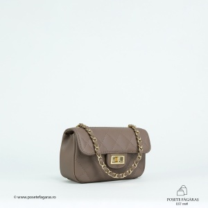 Poseta Piele Baby Ruby - TAUPE