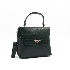 Poseta Piele Eveline - VERDE INCHIS
