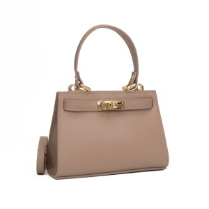 Poseta Piele Gloria - TAUPE-DESCHIS
