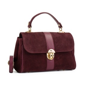 Poseta Piele Intoarsa Giulia - BORDO