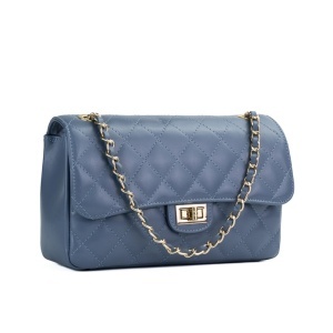 Poseta Piele Mini Ruby - ALBASTRU