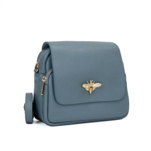 Poseta Piele Simone - BLEU-INCHIS