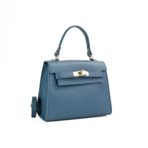 Poseta Piele Thea - ALBASTRU-DESCHIS