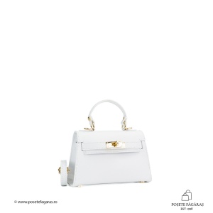 Poseta Piele Thea Baby - ALB-SIMPLU