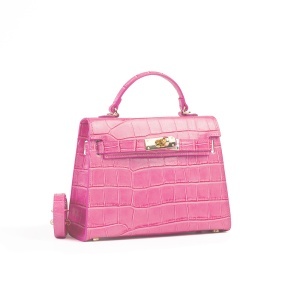 Poseta Piele Thea Croco - ROZ-BOMBON
