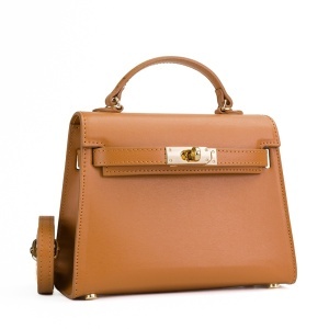 Poseta Piele Thea Slim - CAMEL
