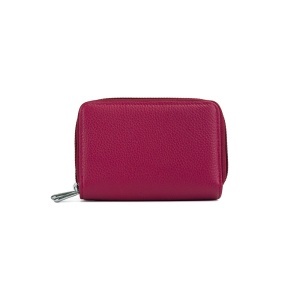 Portofel Piele Mini Alina - FUCSIA-INCHIS