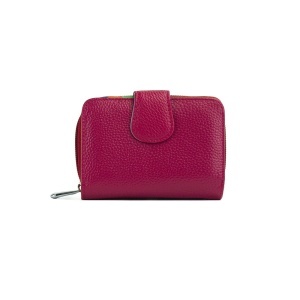 Portofel Piele Mini Simina - FUCSIA-INCHIS