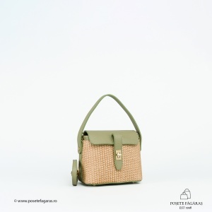 Poseta Linda - Piele & Rafie - LIME