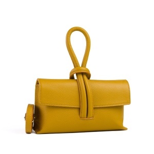 Poseta Piele Ecaterina - MUSTAR