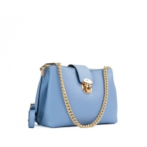 Poseta Piele Mini Noelle - BLEU