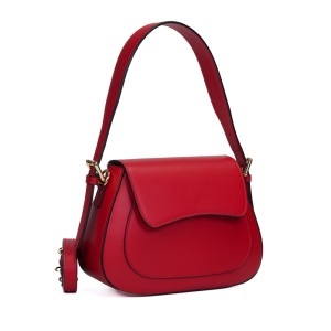 Poseta Piele Mini Pauline - ROSU