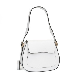 Poseta Piele Pauline - ALB-SIMPLU