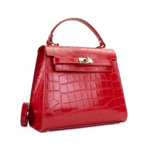 Poseta Piele Teresa - CROCO-ROSU