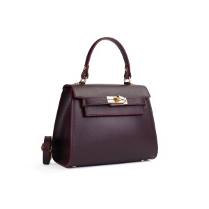 Poseta Piele Thea Safiano - BORDO
