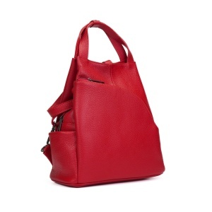 Rucsac Piele Charlene - ROSU