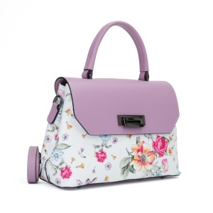 Poseta Piele Alana - FLORAL-LILA