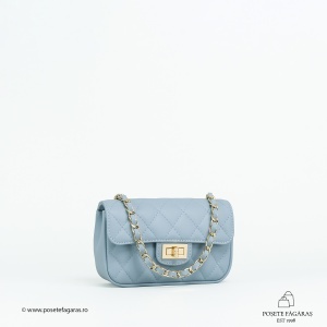 Poseta Piele Baby Ruby - BLEU