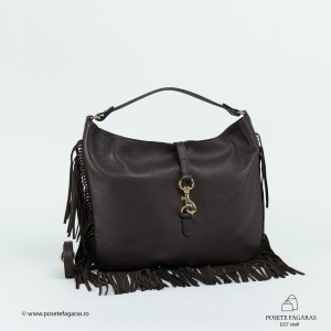 Poseta Piele Bonnie - MARO INCHIS