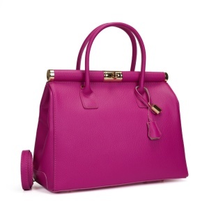 Poseta Piele Jennifer - FUCSIA