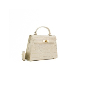Poseta Piele Thea Croco Baby - BEJ