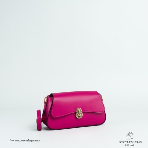 Poseta Piele Violine - FUCSIA