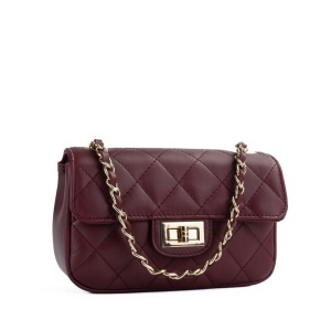 Poseta Piele Baby Ruby - BORDO