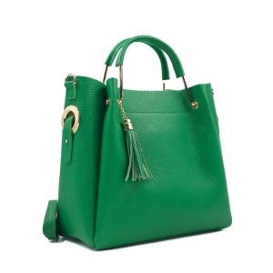 Poseta Piele Bryna - VERDE