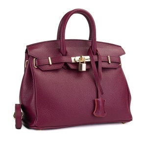 Poseta Piele Edith - BORDO