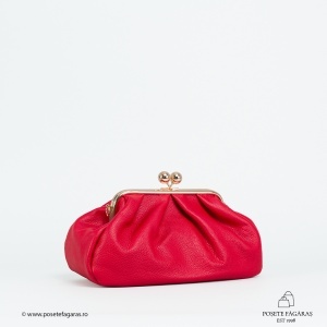 Poseta Piele Lilith - ROSU