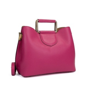 Poseta Piele Lora - FUCSIA