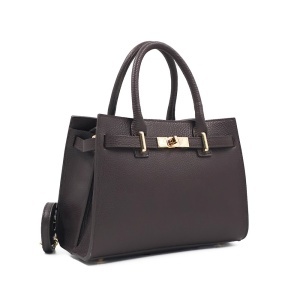 Poseta Piele Louise - MARO-INCHIS
