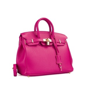 Poseta Piele Mini Edith - FUCSIA