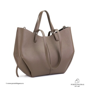 Poseta Piele Mirai - TAUPE