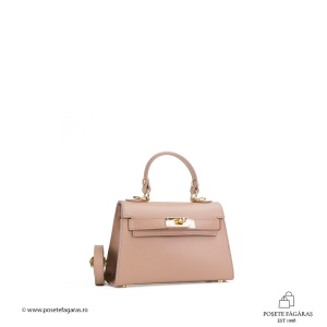 Poseta Piele Thea Baby - ROZ-PUDRA