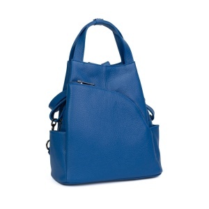 Rucsac Piele Charlene - ALBASTRU