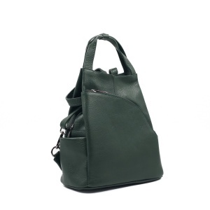 Rucsac Piele Charlene - VERDE INCHIS
