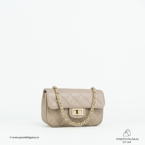 Poseta Piele Baby Ruby - CREM
