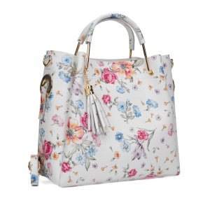 Poseta Piele Bryna - FLORAL