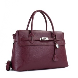 Poseta Piele Lelia - BORDO