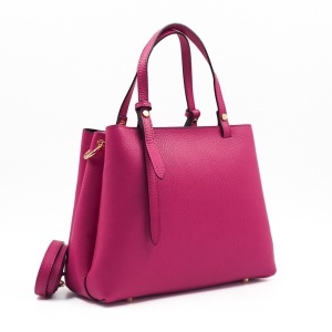 Poseta Piele Martine - FUCSIA
